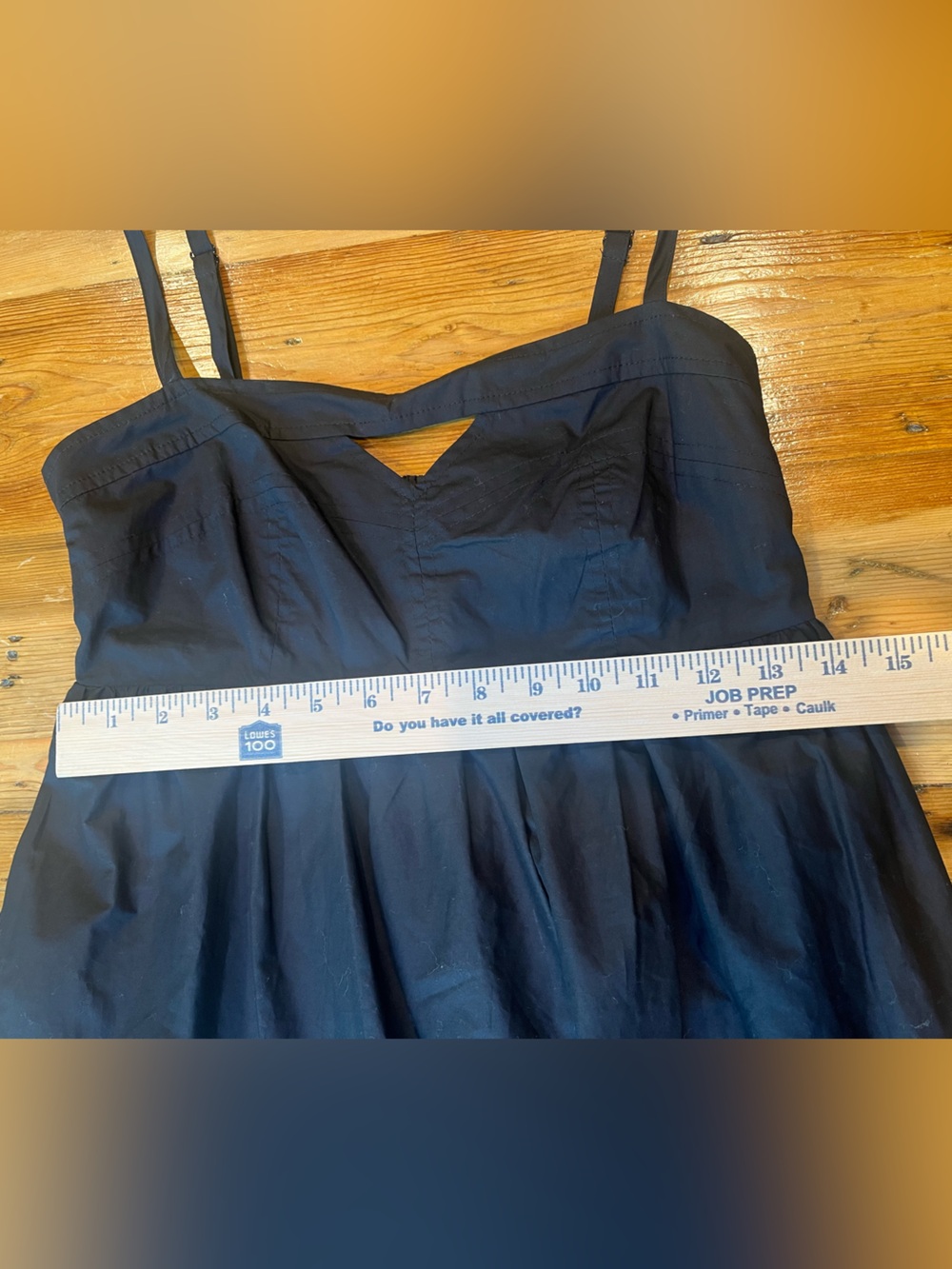 Black Smocked Mini Dress by Steve Madden Minimalist Preppy Coastal Chic Classic - Picture 7 of 9